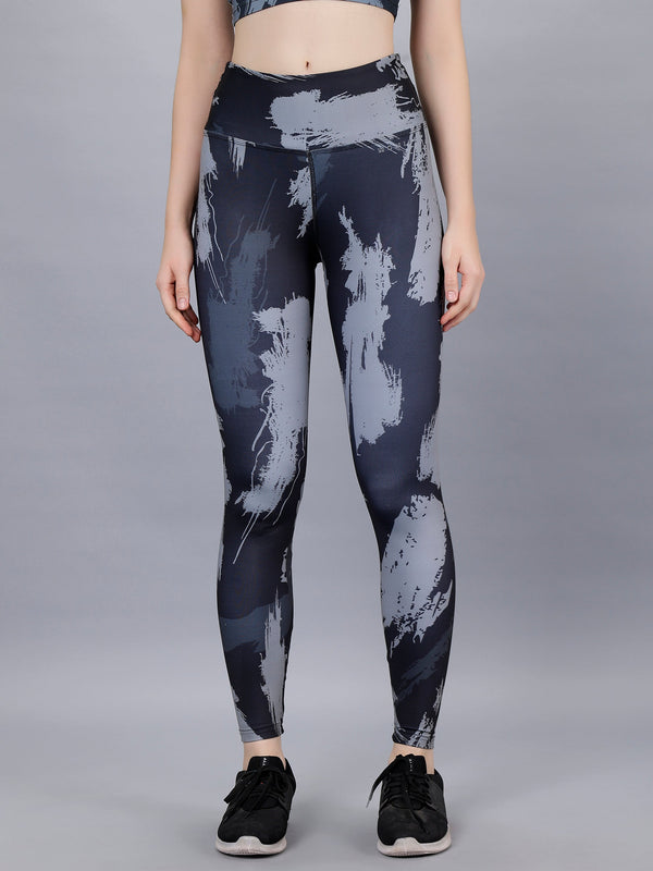 Alpha Brush Printed Leggings | WOMINK