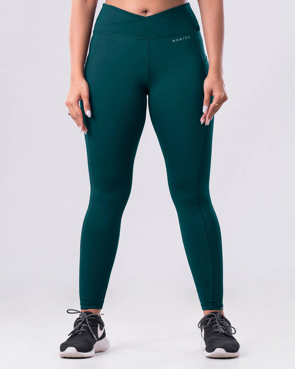 Criss Cross Green Legging | WOMINK